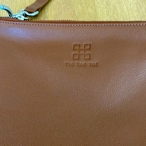 Tic Tac Toe Leather Handbag - Picture 3 of 10